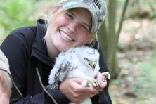 image of Meghan with bird